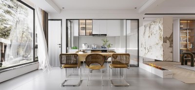 现代家居餐厅3D模型下载